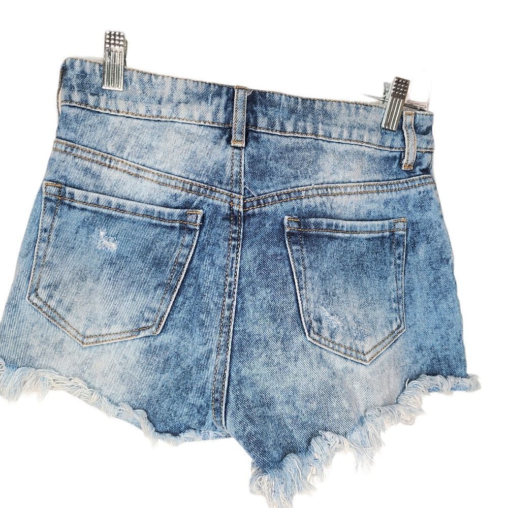 Bullhead  Distressed High Rise Jean Shorts - Picture 2 of 6